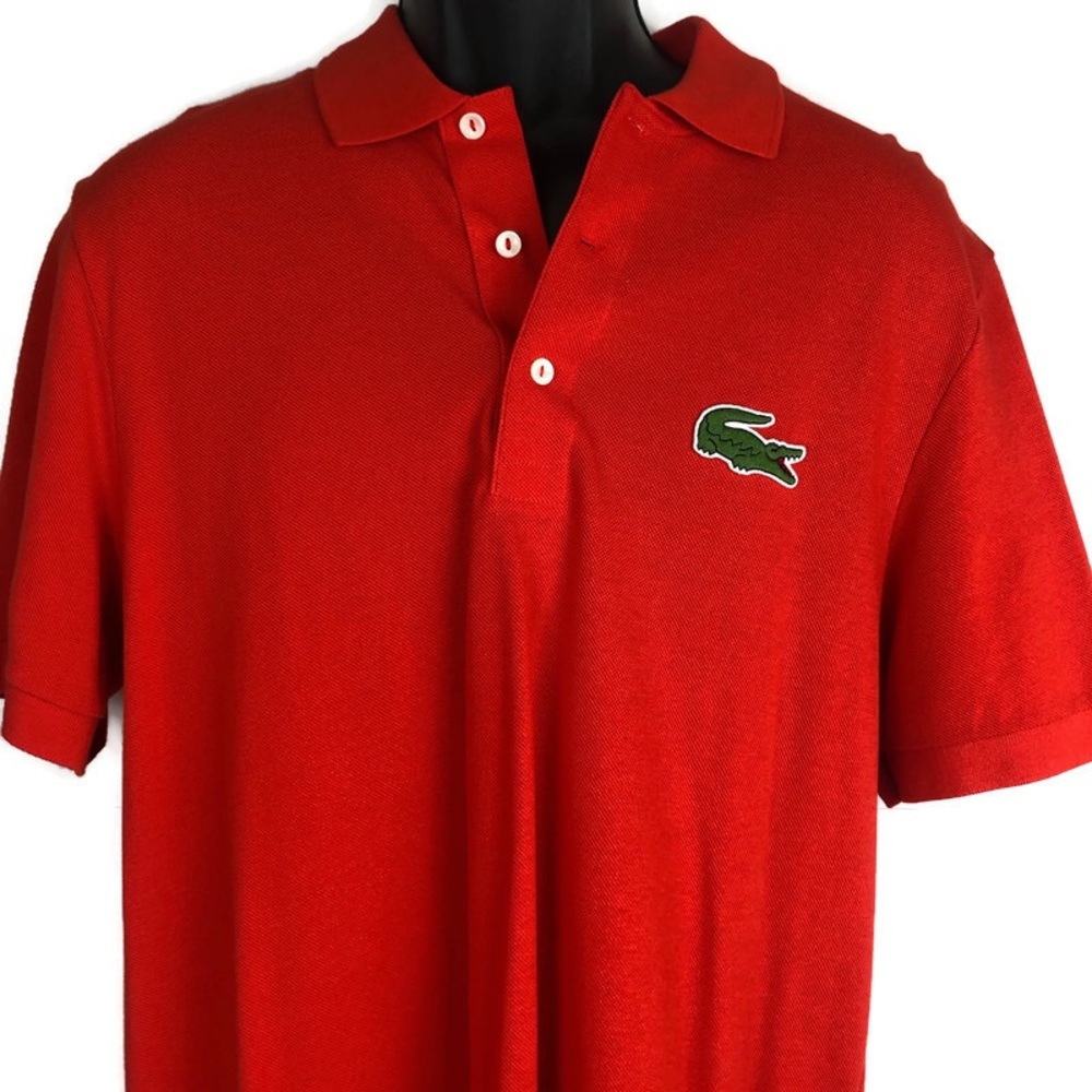 Lacoste Polo Flamenco Big Croc Logo Mens Large / 6